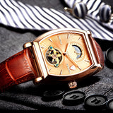 Tonneux Barista Wheel Moonphase Automatic Brown/Rose Gold/Rose