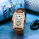 Tonneux Wheel Moonphase Automatic Brown/Rose Gold/White