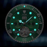 Perpetual Flywheel Date Automatic Silver/Green
