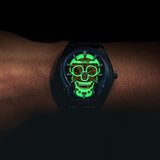 The Skull Steel Luminous Automatic Gold