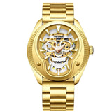 The Skull Steel Luminous Automatic Gold