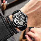 Amistad Wheel Automatic Leather Black/Black