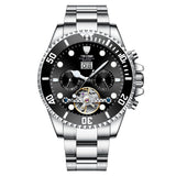 Perpetual Flywheel Date Automatic Silver/Black