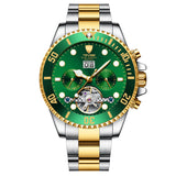 Perpetual Flywheel Date Automatic Two Tone Green